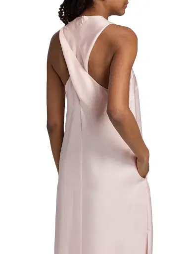Loulou de Saison Women's Paloma Twist Back Silk Midi-Slipdress - Light Pink - Size XS | Thumbnail 6 Loulou de Saison Women's Paloma Twist Back Silk Midi-Slipdress - Light Pink - Size XS | Thumbnail 6