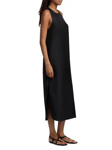 Loulou de Saison Women's Paloma Twist Back Silk Midi-Slipdress - Black - Size XS | Thumbnail 4 Loulou de Saison Women's Paloma Twist Back Silk Midi-Slipdress - Black - Size XS | Thumbnail 4