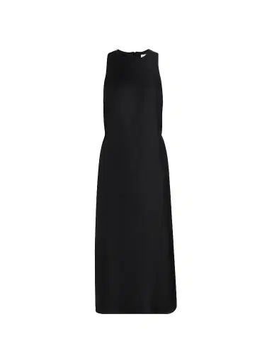 Loulou de Saison Women's Paloma Twist Back Silk Midi-Slipdress - Black - Size XS | Thumbnail 1 Loulou de Saison Women's Paloma Twist Back Silk Midi-Slipdress - Black - Size XS | Thumbnail 1