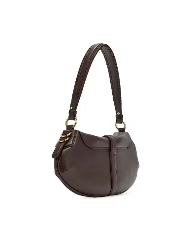 Ganni Women's B-Kat Leather Shoulder Bag - Dark Brown | Thumbnail 2 Ganni Women's B-Kat Leather Shoulder Bag - Dark Brown | Thumbnail 2