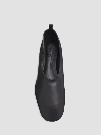 Schutz Women's Hadley Leather Ballerina Flats - Black | Thumbnail 5 Schutz Women's Hadley Leather Ballerina Flats - Black | Thumbnail 5
