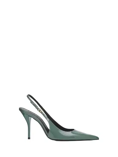 Schutz Women's Diora 100MM Patent Leather Slingback Pumps - Myrtle Green | Thumbnail 1 Schutz Women's Diora 100MM Patent Leather Slingback Pumps - Myrtle Green | Thumbnail 1
