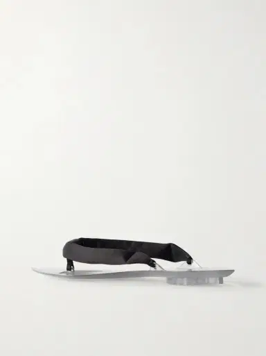 Alaïa Invisible Jelly satin-trimmed sandals | Thumbnail 3 Alaïa Invisible Jelly satin-trimmed sandals | Thumbnail 3
