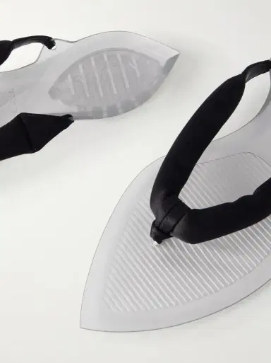 Alaïa Invisible Jelly satin-trimmed sandals | Thumbnail 5 Alaïa Invisible Jelly satin-trimmed sandals | Thumbnail 5
