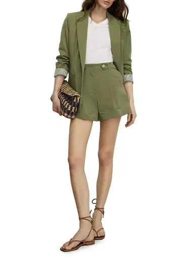 Veronica Beard Women's Mcallin Dickey Jacket - Stone Army | Thumbnail 2 Veronica Beard Women's Mcallin Dickey Jacket - Stone Army | Thumbnail 2