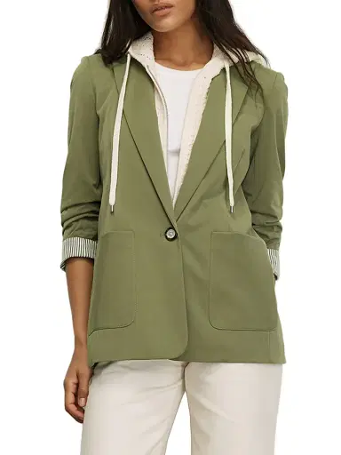Veronica Beard Women's Mcallin Dickey Jacket - Stone Army | Thumbnail 5 Veronica Beard Women's Mcallin Dickey Jacket - Stone Army | Thumbnail 5