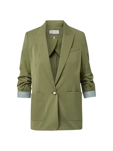 Veronica Beard Women's Mcallin Dickey Jacket - Stone Army | Thumbnail 1 Veronica Beard Women's Mcallin Dickey Jacket - Stone Army | Thumbnail 1