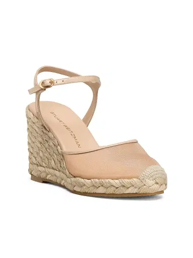 Stuart Weitzman Women's Bareitall Espadrille Wedges - Barely Beige | Thumbnail 2 Stuart Weitzman Women's Bareitall Espadrille Wedges - Barely Beige | Thumbnail 2