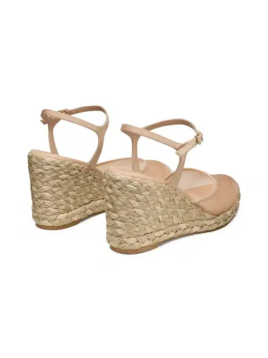 Stuart Weitzman Women's Bareitall Espadrille Wedges - Barely Beige | Thumbnail 4 Stuart Weitzman Women's Bareitall Espadrille Wedges - Barely Beige | Thumbnail 4