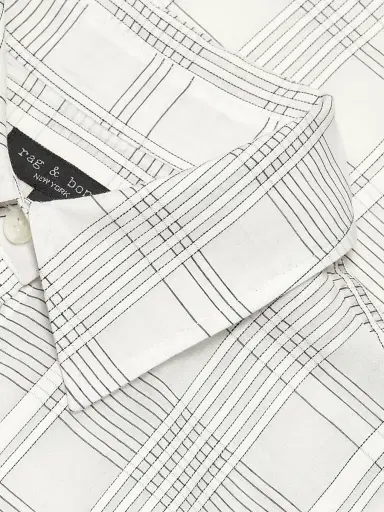 rag & bone Women's Connie Plaid Cotton-Silk Short-Sleeve Shirt | Thumbnail 7 rag & bone Women's Connie Plaid Cotton-Silk Short-Sleeve Shirt | Thumbnail 7