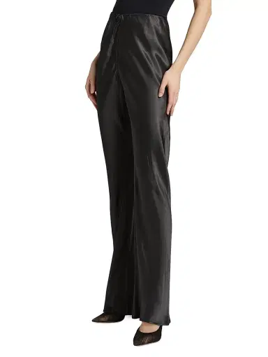 LAMARQUE Women's Emile Satin Relaxed-Fit Pants - Black - Size XS | Thumbnail 4 LAMARQUE Women's Emile Satin Relaxed-Fit Pants - Black - Size XS | Thumbnail 4