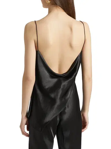 LAMARQUE Women's Solange Satin Relaxed-Fit Cami | Thumbnail 5 LAMARQUE Women's Solange Satin Relaxed-Fit Cami | Thumbnail 5