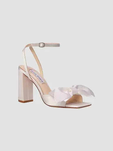 Anne Barge Women's Willow Satin Sandals - White Satin | Thumbnail 3 Anne Barge Women's Willow Satin Sandals - White Satin | Thumbnail 3