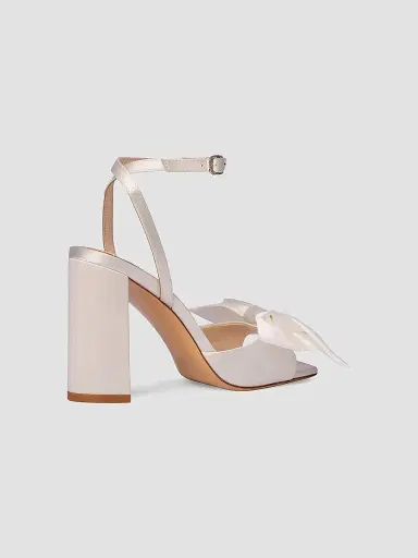Anne Barge Women's Willow Satin Sandals - White Satin | Thumbnail 4 Anne Barge Women's Willow Satin Sandals - White Satin | Thumbnail 4