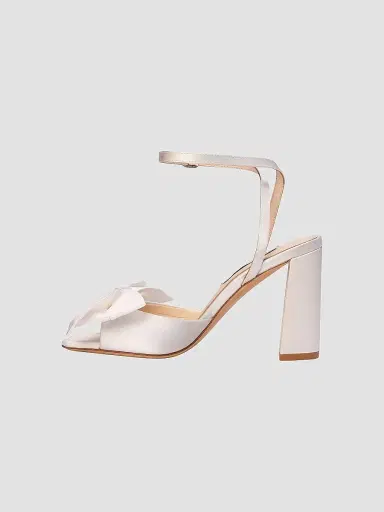 Anne Barge Women's Willow Satin Sandals - White Satin | Thumbnail 5 Anne Barge Women's Willow Satin Sandals - White Satin | Thumbnail 5