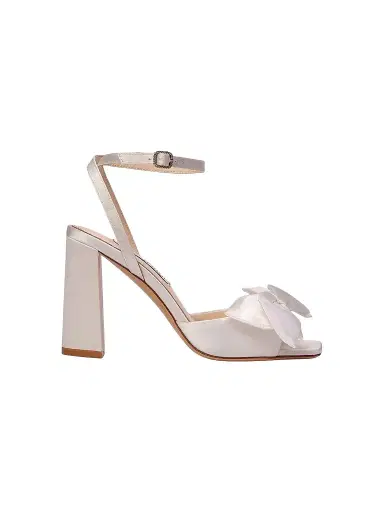 Anne Barge Women's Willow Satin Sandals - White Satin | Thumbnail 1 Anne Barge Women's Willow Satin Sandals - White Satin | Thumbnail 1