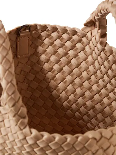 Naghedi Women's St. Barths Mini Tote Bag - Camel | Thumbnail 3 Naghedi Women's St. Barths Mini Tote Bag - Camel | Thumbnail 3