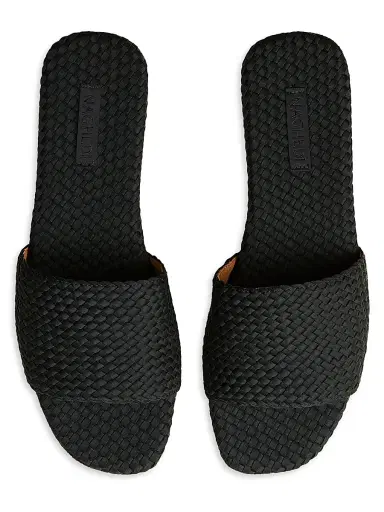 Naghedi Women's St. Barths Slide Sandals - Onyx - Size 11 | Thumbnail 3 Naghedi Women's St. Barths Slide Sandals - Onyx - Size 11 | Thumbnail 3