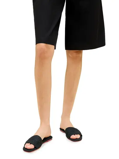 Naghedi Women's St. Barths Slide Sandals - Onyx - Size 11 | Thumbnail 6 Naghedi Women's St. Barths Slide Sandals - Onyx - Size 11 | Thumbnail 6