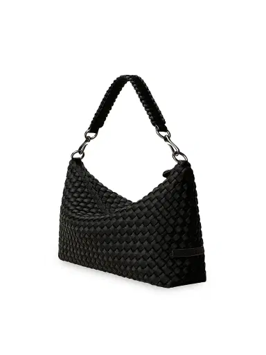 Naghedi Women's Porto Small Half-Moon Shoulder Bag - Onyx | Thumbnail 3 Naghedi Women's Porto Small Half-Moon Shoulder Bag - Onyx | Thumbnail 3