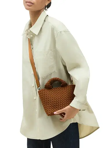 Naghedi Women's St. Barths Petit Tote Bag - Teak | Thumbnail 4 Naghedi Women's St. Barths Petit Tote Bag - Teak | Thumbnail 4