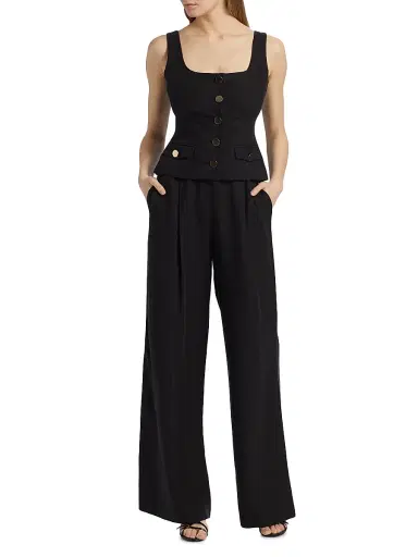 Toccin Women's Georgia Cotton-Blend Top - Jet | Thumbnail 2 Toccin Women's Georgia Cotton-Blend Top - Jet | Thumbnail 2