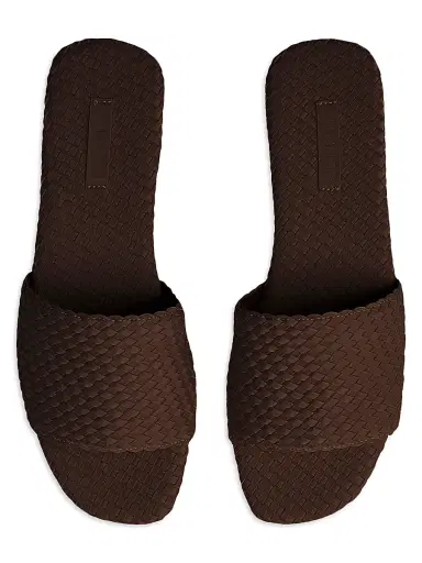 Naghedi Women's St. Barths Slide Sandals - Chocolate - Size 5 | Thumbnail 2 Naghedi Women's St. Barths Slide Sandals - Chocolate - Size 5 | Thumbnail 2
