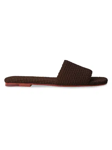 Naghedi Women's St. Barths Slide Sandals - Chocolate - Size 5 | Thumbnail 1 Naghedi Women's St. Barths Slide Sandals - Chocolate - Size 5 | Thumbnail 1