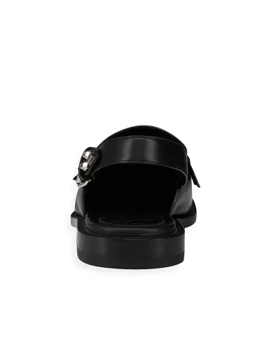 Christian Louboutin Men's Asclepius Sling Leather Mules - Black - Size 12 | Thumbnail 3 Christian Louboutin Men's Asclepius Sling Leather Mules - Black - Size 12 | Thumbnail 3