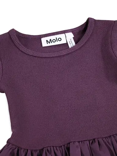 Molo Baby Girl's & Little Girl's Candi Long-Sleeve Printed Dress - Berry Hearts | Thumbnail 3 Molo Baby Girl's & Little Girl's Candi Long-Sleeve Printed Dress - Berry Hearts | Thumbnail 3