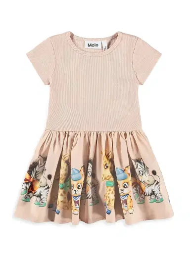 Molo Baby Girl's & Little Girl's Carin Printed A-Line Dress - Vintage Cuties | Thumbnail 1 Molo Baby Girl's & Little Girl's Carin Printed A-Line Dress - Vintage Cuties | Thumbnail 1