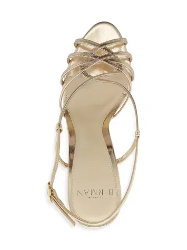 Alexandre Birman Women's Kim 100MM Strappy Leather Sandals - Golden - Size 12 | Thumbnail 7 Alexandre Birman Women's Kim 100MM Strappy Leather Sandals - Golden - Size 12 | Thumbnail 7