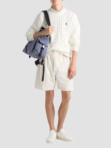 Prada Men's Re-Nylon Bermuda Shorts - White | Thumbnail 2 Prada Men's Re-Nylon Bermuda Shorts - White | Thumbnail 2