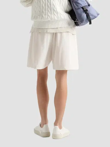 Prada Men's Re-Nylon Bermuda Shorts - White | Thumbnail 5 Prada Men's Re-Nylon Bermuda Shorts - White | Thumbnail 5