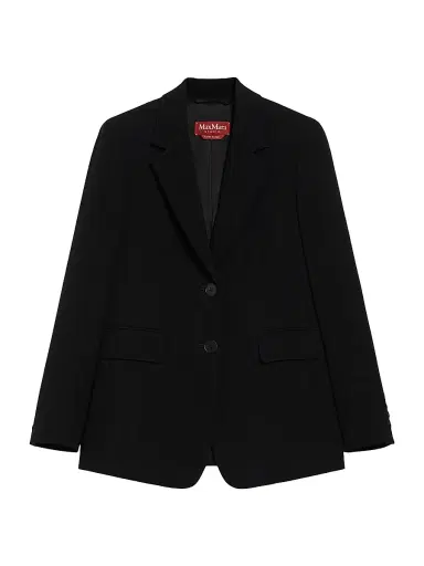 Max Mara Women's Single Breasted Cady Blazer - Black - Size 14 | Thumbnail 1 Max Mara Women's Single Breasted Cady Blazer - Black - Size 14 | Thumbnail 1