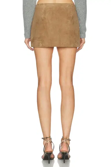 KHAITE Jett Suede Skirt | Thumbnail 4 KHAITE Jett Suede Skirt | Thumbnail 4