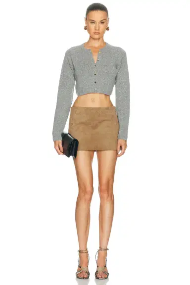 KHAITE Jett Suede Skirt | Thumbnail 5 KHAITE Jett Suede Skirt | Thumbnail 5
