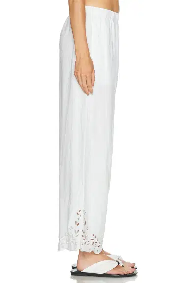 Lunya Linen Embroidered Eyelet Pant | Thumbnail 3 Lunya Linen Embroidered Eyelet Pant | Thumbnail 3