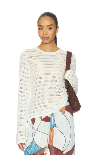 LNA Gwen Open Knit Top | Thumbnail 1 LNA Gwen Open Knit Top | Thumbnail 1