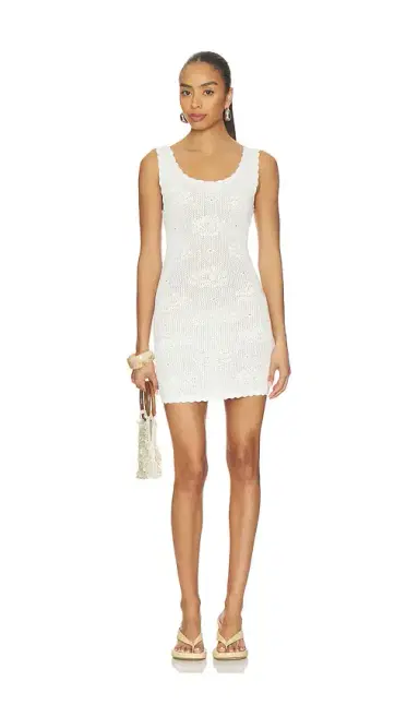 Frankies Bikinis Cameron Crochet Mini Dress | Thumbnail 1 Frankies Bikinis Cameron Crochet Mini Dress | Thumbnail 1