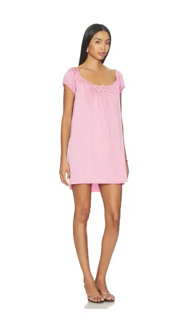 Frankies Bikinis Bo Silk Mini Dress | Thumbnail 2 Frankies Bikinis Bo Silk Mini Dress | Thumbnail 2
