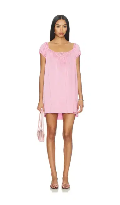 Frankies Bikinis Bo Silk Mini Dress | Thumbnail 1 Frankies Bikinis Bo Silk Mini Dress | Thumbnail 1