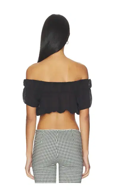 Frankies Bikinis Paulina Chiffon Blouse | Thumbnail 3 Frankies Bikinis Paulina Chiffon Blouse | Thumbnail 3