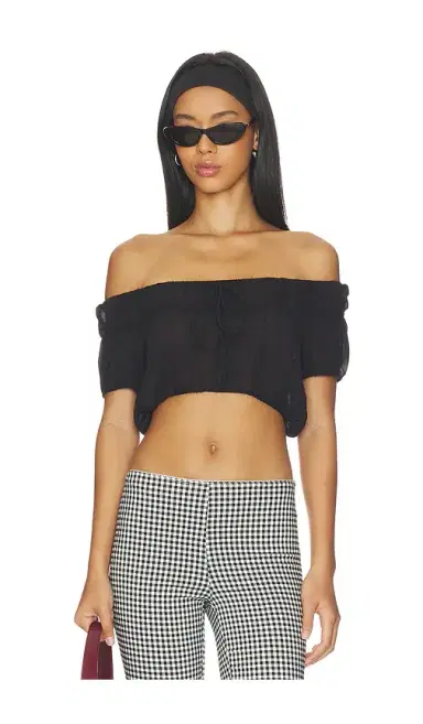 Frankies Bikinis Paulina Chiffon Blouse | Thumbnail 1 Frankies Bikinis Paulina Chiffon Blouse | Thumbnail 1