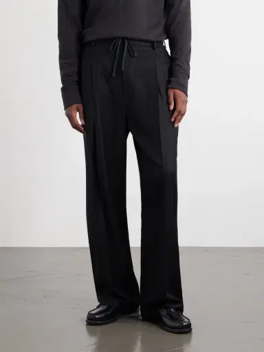 Barena Mado Wide-Leg Wool-Blend Drawstring Trousers - Men | Thumbnail 3 Barena Mado Wide-Leg Wool-Blend Drawstring Trousers - Men | Thumbnail 3