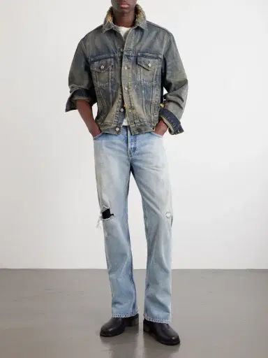 Enfants Riches Déprimés Type 3 Distressed Denim Jacket - Men | Thumbnail 2 Enfants Riches Déprimés Type 3 Distressed Denim Jacket - Men | Thumbnail 2