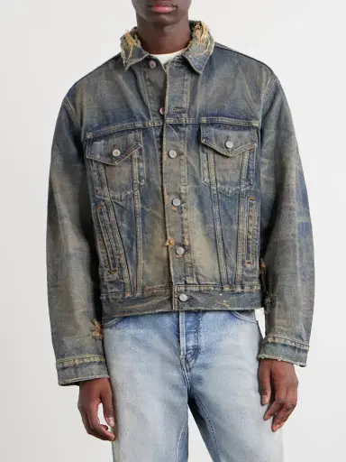 Enfants Riches Déprimés Type 3 Distressed Denim Jacket - Men | Thumbnail 3 Enfants Riches Déprimés Type 3 Distressed Denim Jacket - Men | Thumbnail 3