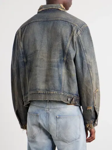Enfants Riches Déprimés Type 3 Distressed Denim Jacket - Men | Thumbnail 4 Enfants Riches Déprimés Type 3 Distressed Denim Jacket - Men | Thumbnail 4