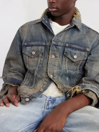 Enfants Riches Déprimés Type 3 Distressed Denim Jacket - Men | Thumbnail 5 Enfants Riches Déprimés Type 3 Distressed Denim Jacket - Men | Thumbnail 5
