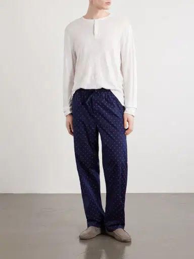 Derek Rose Nelson 109 Printed Cotton Pyjama Trousers - Men | Thumbnail 2 Derek Rose Nelson 109 Printed Cotton Pyjama Trousers - Men | Thumbnail 2